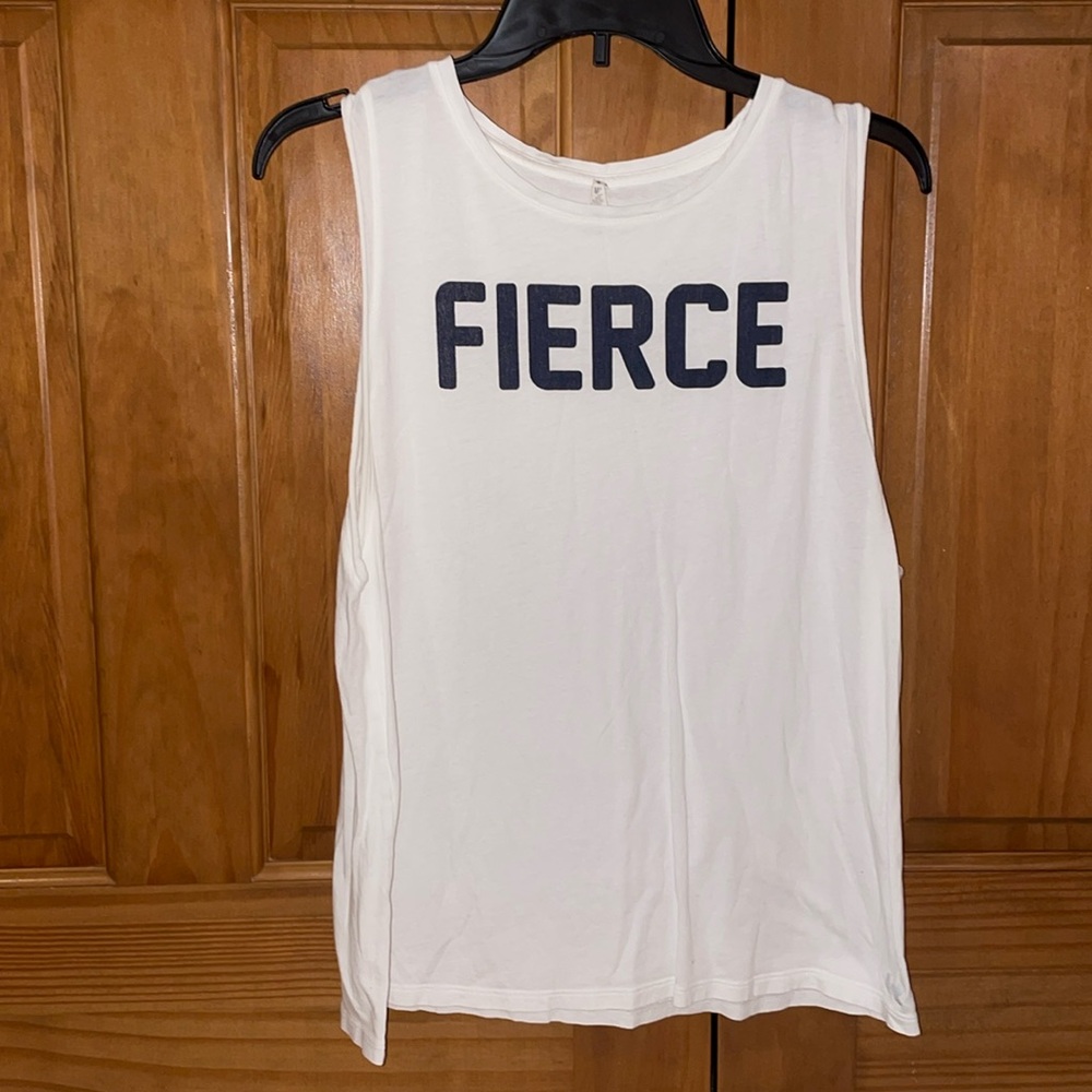 Under Armour medium white “FIERCE” tank